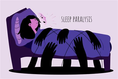 Sleep paralysis. The girl cannot move and screams due to sleep ...