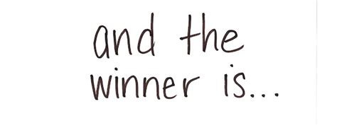 And the Winner Is… « Elissa Elliott