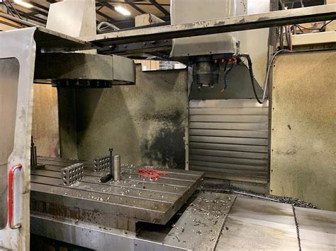 Used Haas VF6/50 CNC Vertical Machining Center w/4th Axis Brushless Dr ...