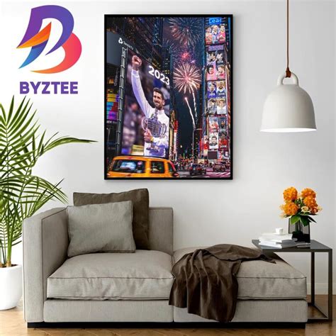 2023 US Open Champion Is Novak Djokovic Wall Decor Poster Canvas - Byztee