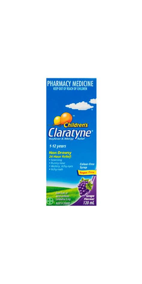 CLARATYNE SYRUP 5MG/5ML - Unichem Cox's 7 Day Pharmacy