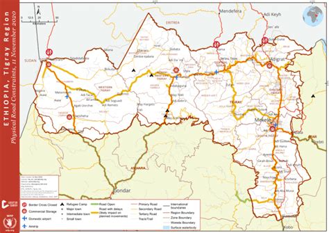 Map Of Tigray In Ethiopia - Black Sea Map