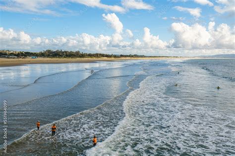 Pismo beach during ISA World Para Surfing Championship. Stock Photo ...