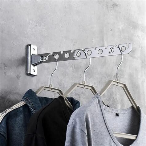 Aliexpress.com : Buy Folding Wall Hanging Retractable Clothes Hangers Storage System Hotel Home ...