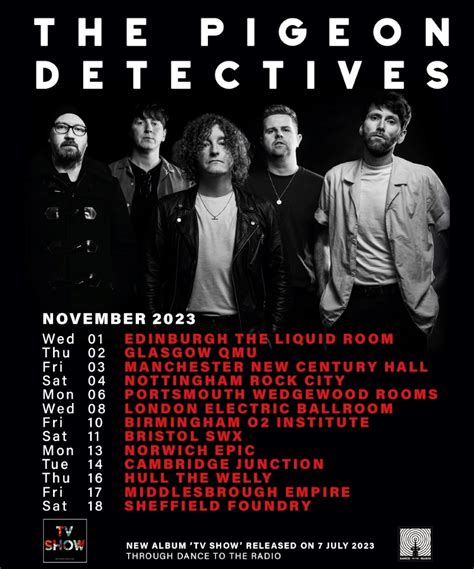 The Pigeon Detectives - 2023 UK Tour - 04 November 2023 - Rock City ...