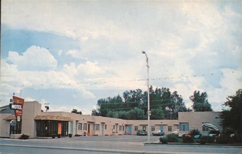 The Downtown Motel Lander, WY Postcard