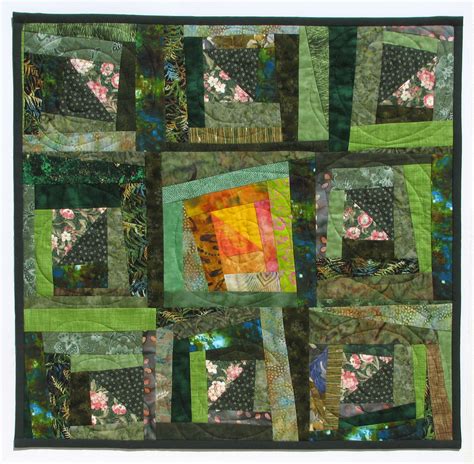 Green Meadow at Sunrise | CindyRQuilts - Textile Art