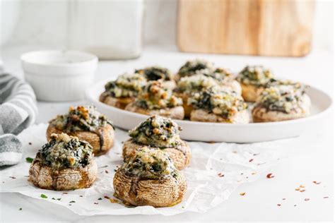 Keto Stuffed Mushrooms - Trina Krug