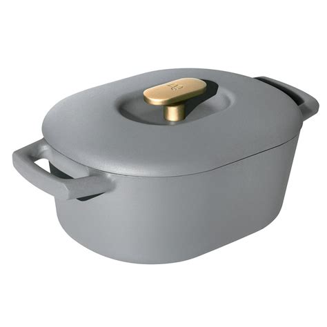 Beautiful 6QT Enamel Dutch Oven, Grey Smoke by Drew Barrymore - Walmart ...