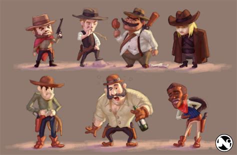 Cartoon Characters - Western - Cowboys by nakutis on DeviantArt