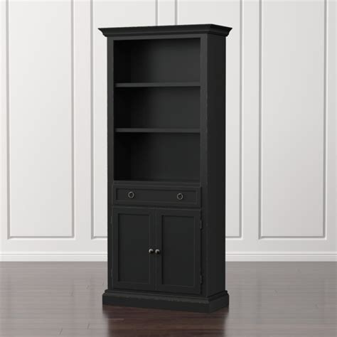 Cameo Bruno Black Storage Bookcase + Reviews | Crate & Barrel