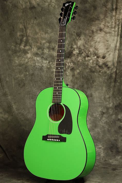 Gibson J-45 Neon Green (2018 Model) | Acoustic guitar tattoo, Acoustic guitar strings, Acoustic ...