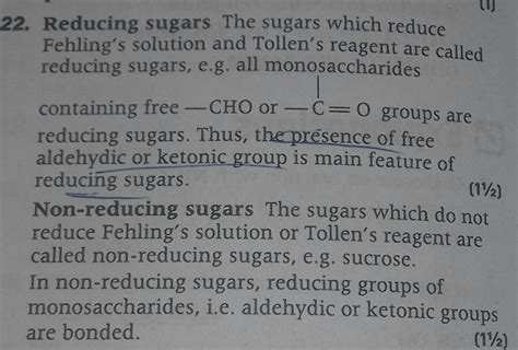 Reducing And Non Reducing Sugar Difference