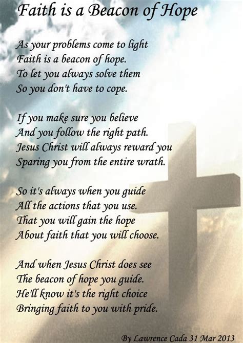 Faith is a Beacon of Hope - Spiritual Poetry | Beacon of hope, Faith, Hope quotes