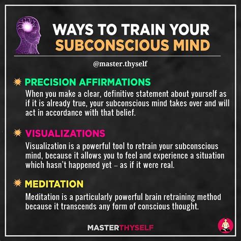 Law Of Attraction on Instagram: "Three powerful ways to train your subconscious mind... 1 ...