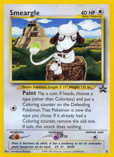 Smeargle #32 WOTC Black Star Promo Pokemon Card NEAR MINT TCG