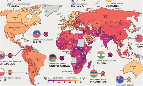 Visualizing the Happiest Country on Every Continent