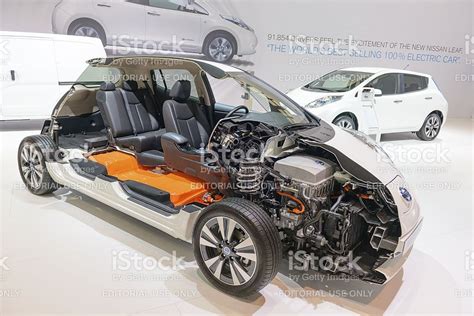 Nissan Leaf cross section royalty-free stock photo Electric Motor, Electric Cars, Electric ...