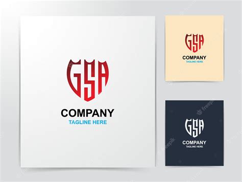 Premium Vector | Creative monogram gsa logo design