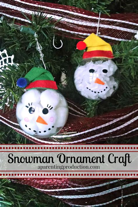 Christmas Craft: Make Your Own Snowman Ornament