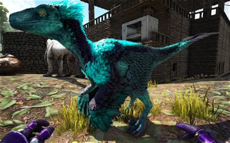 Blue fully mutated deinonychus ark by Marmotte5280 on DeviantArt