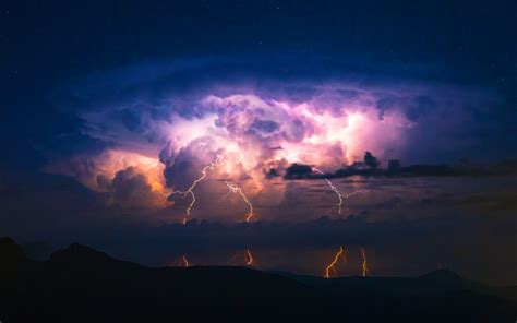 lightning, Storm, Rain, Clouds, Sky, Nature, Thunderstorm Wallpapers HD ...