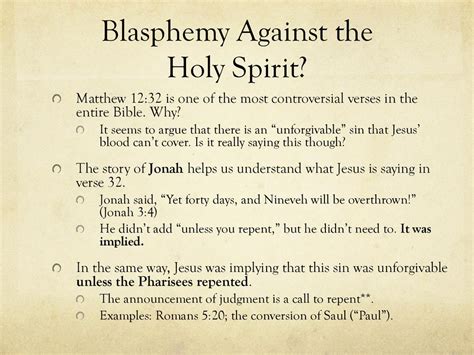 What Is Blasphemy Of The Holy Spirit Examples - FEDNIT