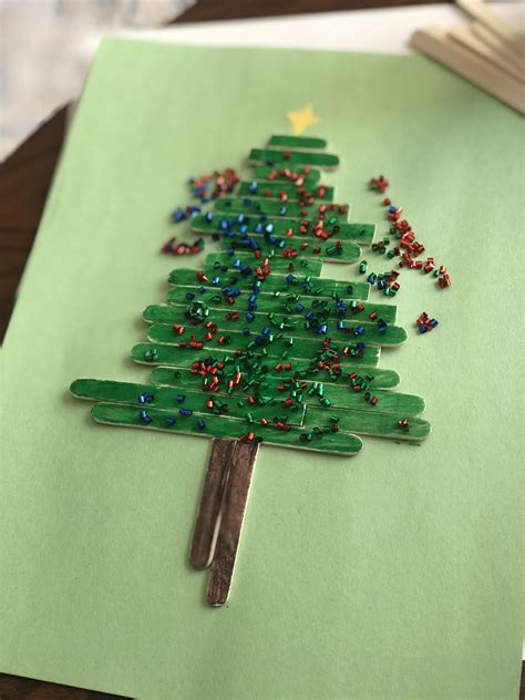 Popsicle Stick Christmas Tree - Mightier