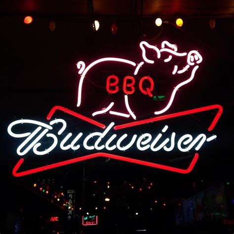 Budweiser BBQ Big Neon Sign Bar Sign Neon Light – DIY Neon Signs