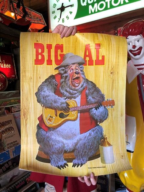 Vintage Disney BIG AL Country Bear Jamboree Original Poster (T968) - 2000toys Antique Mall