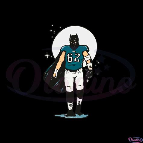 Jason Kelce Batman Under The Moon Philadelphia Eagles Svg » Oladino