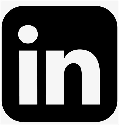 Download Transparent New Latest Linkedin Logo - Linkedin Icon Png Black ...