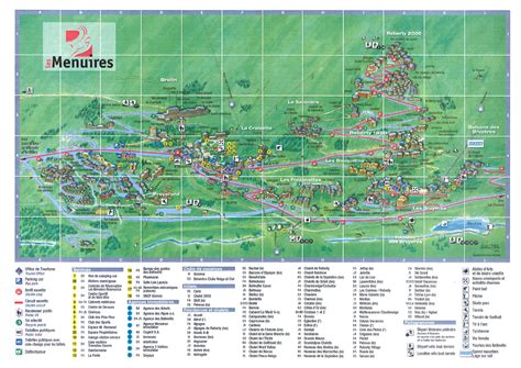 Les Menuires Village Map