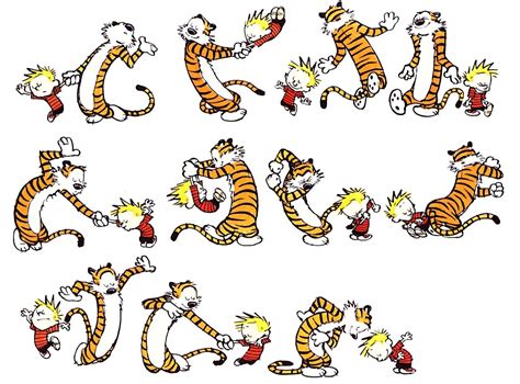 Calvin and Hobbes Dancing - Calvin & Hobbes Photo (1395521) - Fanpop