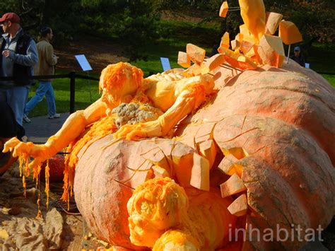 World's Largest Pumpkin Carved Into an Awesome Creepy Sculpture - Exclusive Photos! | Inhabitat ...