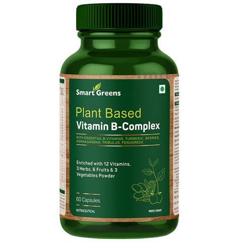 Smart Greens Plant Based Vitamin B-Complex Capsule: Buy bottle of 60 ...