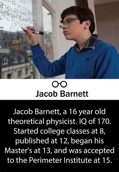 16 year old, Jacob Barnett, has an IQ of 170 | 16 year old, College classes, Best mysteries