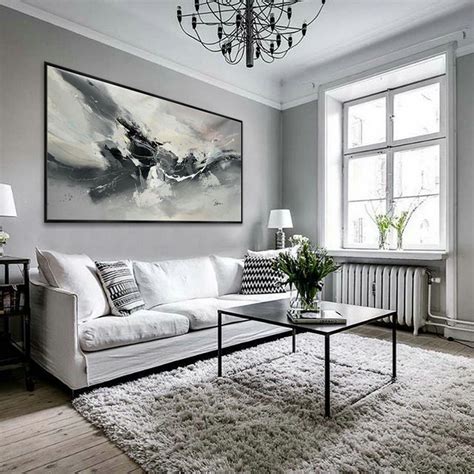 Abstract Contemporary Horizontal Modern Painting Hand Acrylic painted Large Panoramic wall Art ...