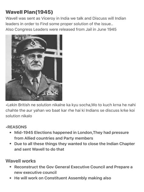 Wavell Plan (1945) | PDF | Indian National Congress | British Raj