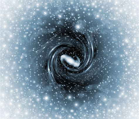 Galaxy formation, computer artwork - Stock Image - R980/0238 - Science ...