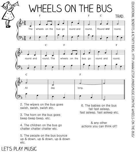 Wheels On The Bus Chords Ukulele - Sheet and Chords Collection