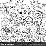 Coloring Page Clipart 101620  Illustration By Alex Bannykh sketch template