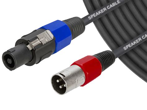 CPP09 2-core 15AWG Speaker Adapter Cable SpeakON - XLR - PropAudio