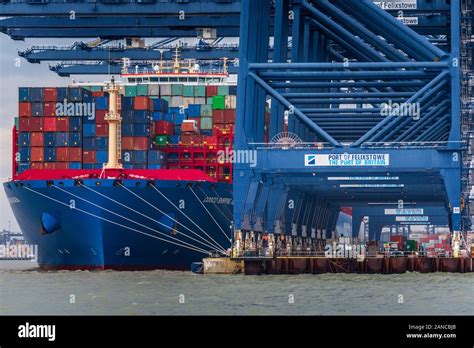 COSCO Container Ship Azalea at Felixstowe Port UK - COSCO, the China ...