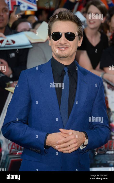 The Avengers: Age Of Ultron' UK premiere - Arrivals Featuring: Jeremy ...