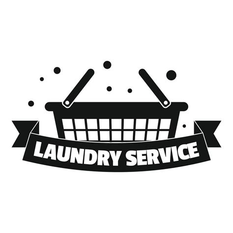 New laundry service logo, simple style 14629686 Vector Art at Vecteezy