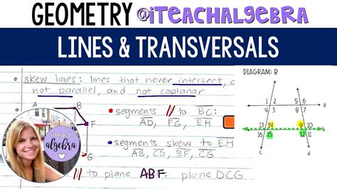 Geometry - Lines & Transversals - YouTube