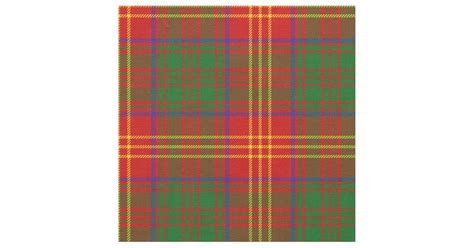 Burns Tartan Print Fabric | Zazzle