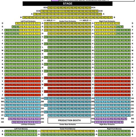 new jersey performing arts center seating chart