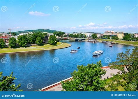 View of the Vistula river stock photo. Image of nature - 118501324